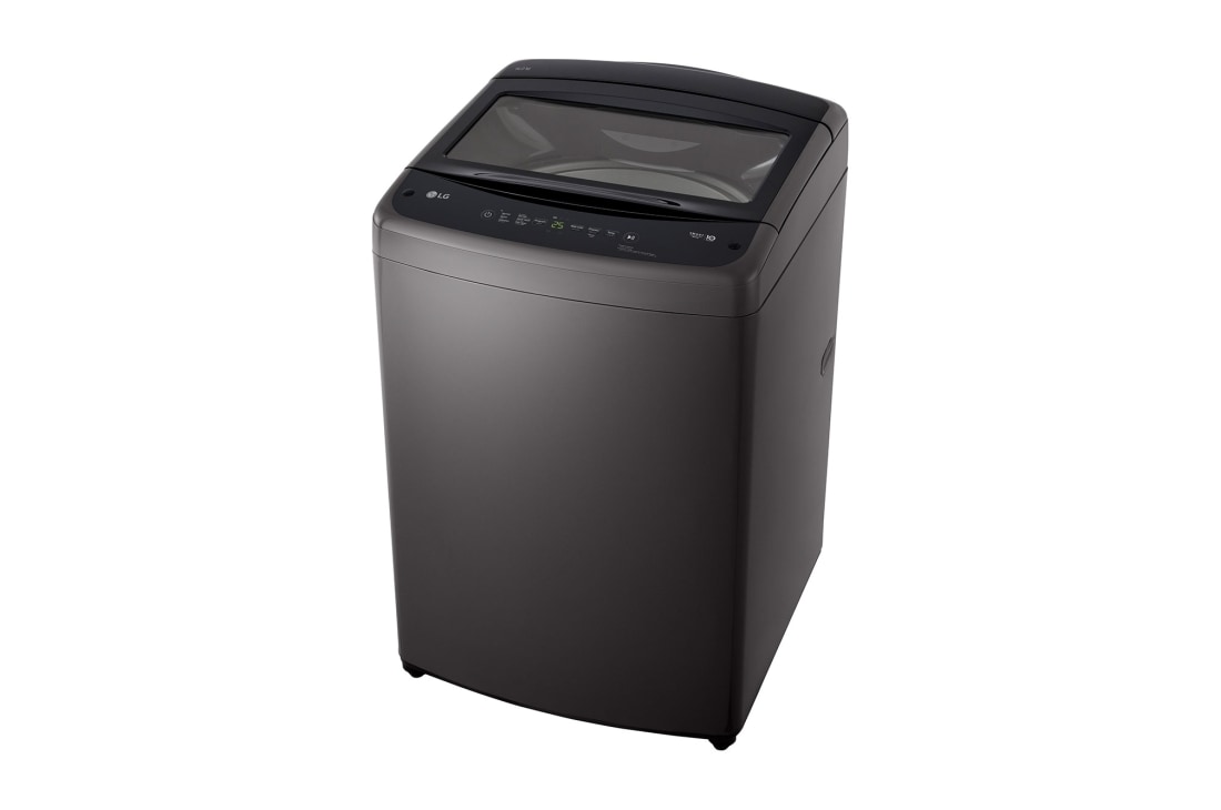 LG غسالة تحميل علوية بسعة 16 كغ ومحرك Smart Inverter، خاصية التشخيص الذكي، لون أسود, side, T16V1NDHT7, thumbnail 14
