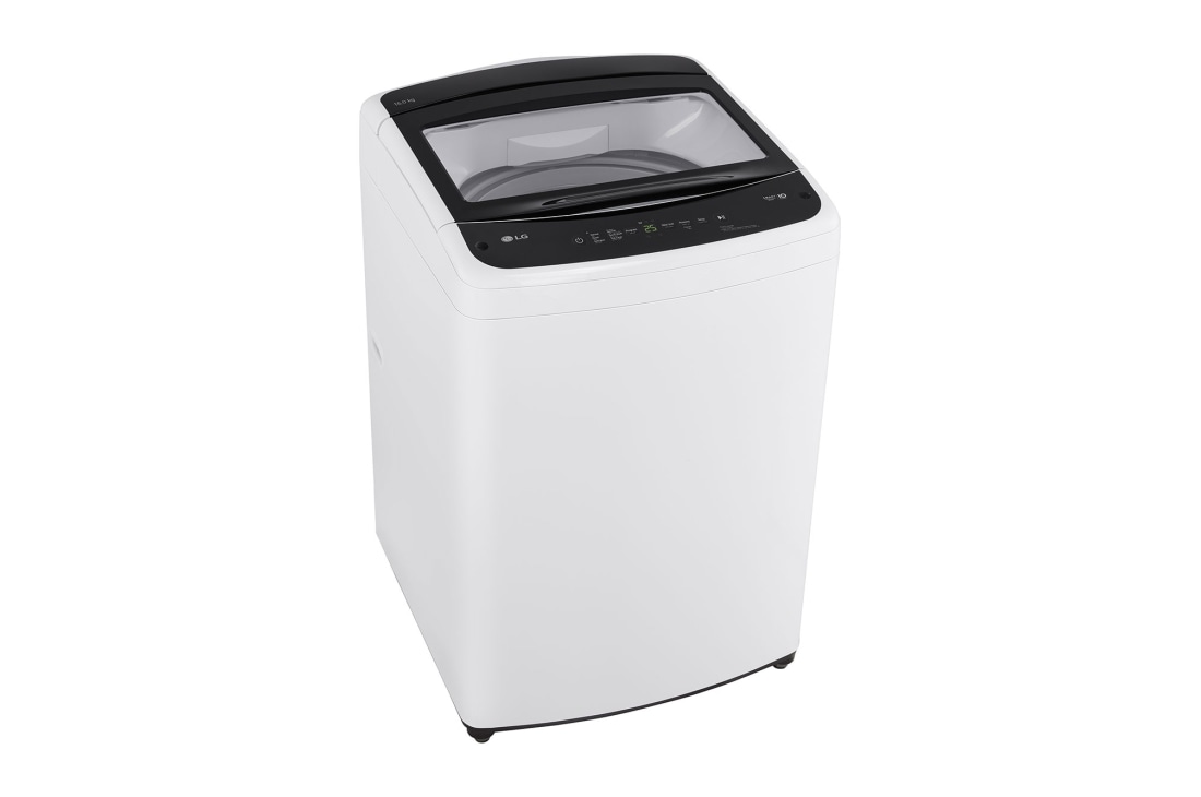 LG غسالة تحميل علوية بسعة 16 كغ ومحرك Smart Inverter، خاصية التشخيص الذكي، لون ابيض, left view, T16V1NDHT0, thumbnail 11