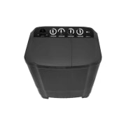 LG غسالة حوضين سعة 7/3.5 كغ مع خاصية ضخ المياه و3 برامج غسيل لون أسود, Top, P1261RONT, thumbnail 13