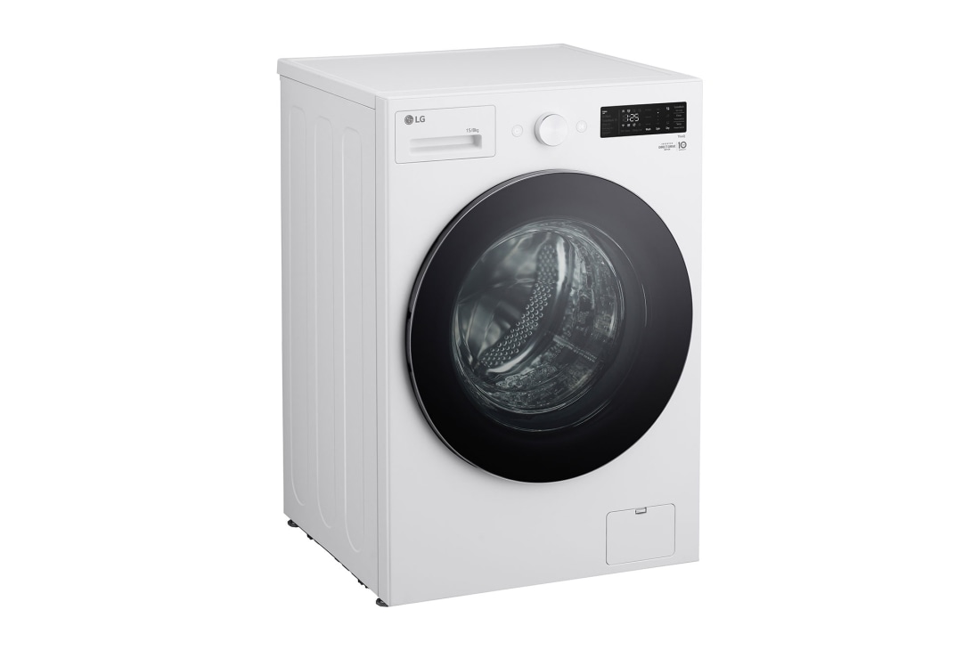 LG غسالة ونشافة ملابس بسعة 15 /8 كغ ومحرك الدفع المباشر، خاصية التشخيص الذكي، لون ابيض, wm, WDN1508WRP, thumbnail 7