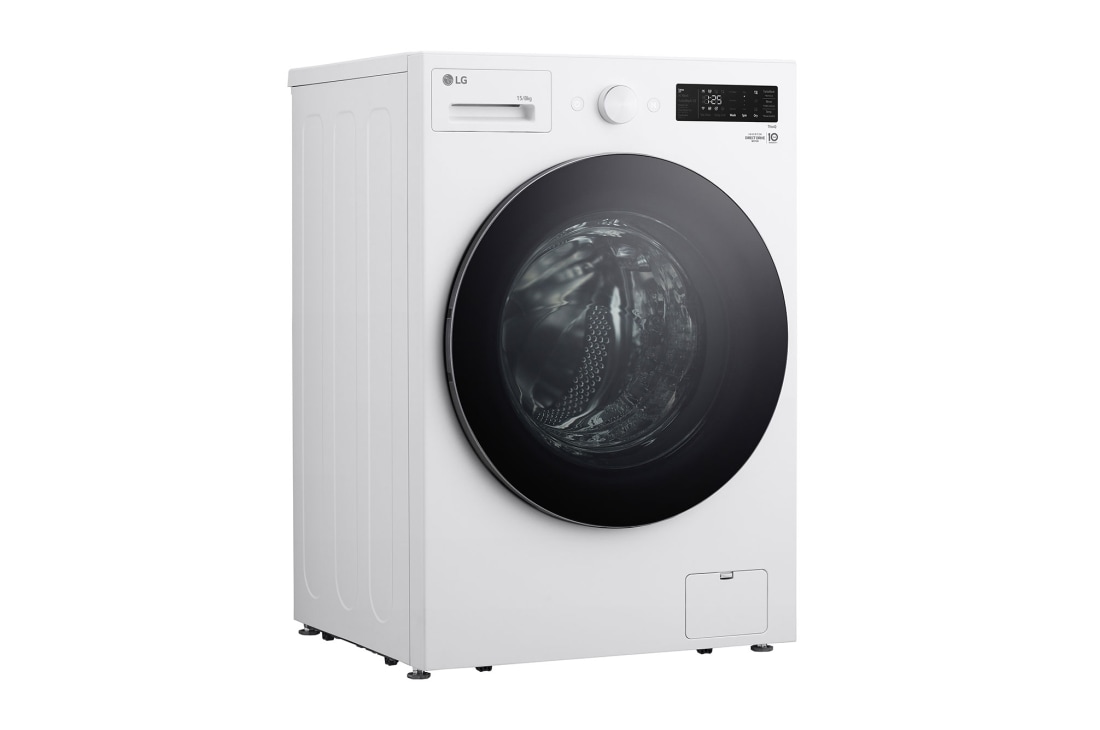 LG غسالة ونشافة ملابس بسعة 15 /8 كغ ومحرك الدفع المباشر، خاصية التشخيص الذكي، لون ابيض, wm, WDN1508WRP, thumbnail 8