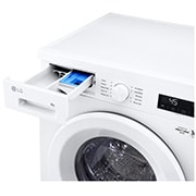LG غسالة  ملابس بسعة 8 كغ ومحرك الدفع المباشر، خاصية التشخيص الذكي، لون ابيض لامع, F2Y1TYPQ5, thumbnail 4