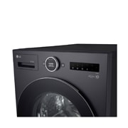 LG غسالة ونشافة ملابس بسعة 18/10 كغ ومحرك الدفع المباشر، خاصية التشخيص الذكي، لون رمادي غامق, top view, WDN1810GRP, thumbnail 9