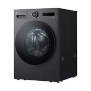 LG غسالة ونشافة ملابس بسعة 18/10 كغ ومحرك الدفع المباشر، خاصية التشخيص الذكي، لون رمادي غامق, right perspective view, WDN1810GRP, thumbnail 14