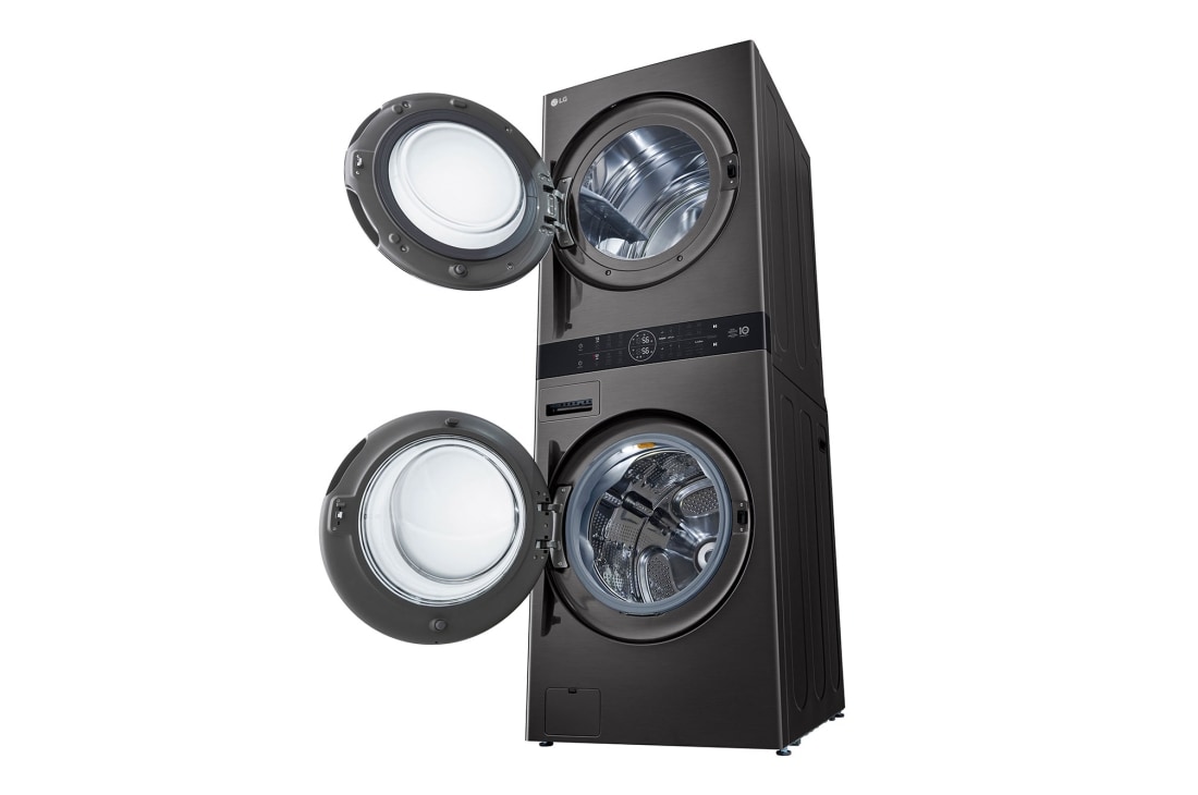 LG غسالة ونشافة تحميل أمامي ™LG WashTower مع لوحة تحكم مركزية ، لون أسود ستانليس، 25 كجم غسالة و 20 كجم نشافة, غسالة ونشافة تحميل أمامي ™LG WashTower مع لوحة تحكم مركزية ، لون أسود ستانليس، 25 كجم غسالة و 20 كجم نشافة, WT2520BRK, thumbnail 12