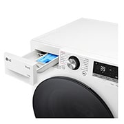 LG غسالة ونشافة ملابس بسعة 13 /7 كغ ومحرك الدفع المباشر، خاصية التشخيص الذكي، لون أبيض, display, WDR1307BWP, thumbnail 5