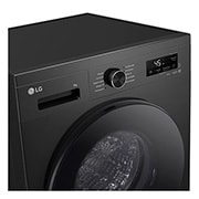 LG غسالة ملابس أل جي  بسعة 9 كغ ومحرك الدفع المباشر، خاصية التشخيص الذكي، لون اسود قاتم , panel view, WY1409MVP, thumbnail 3