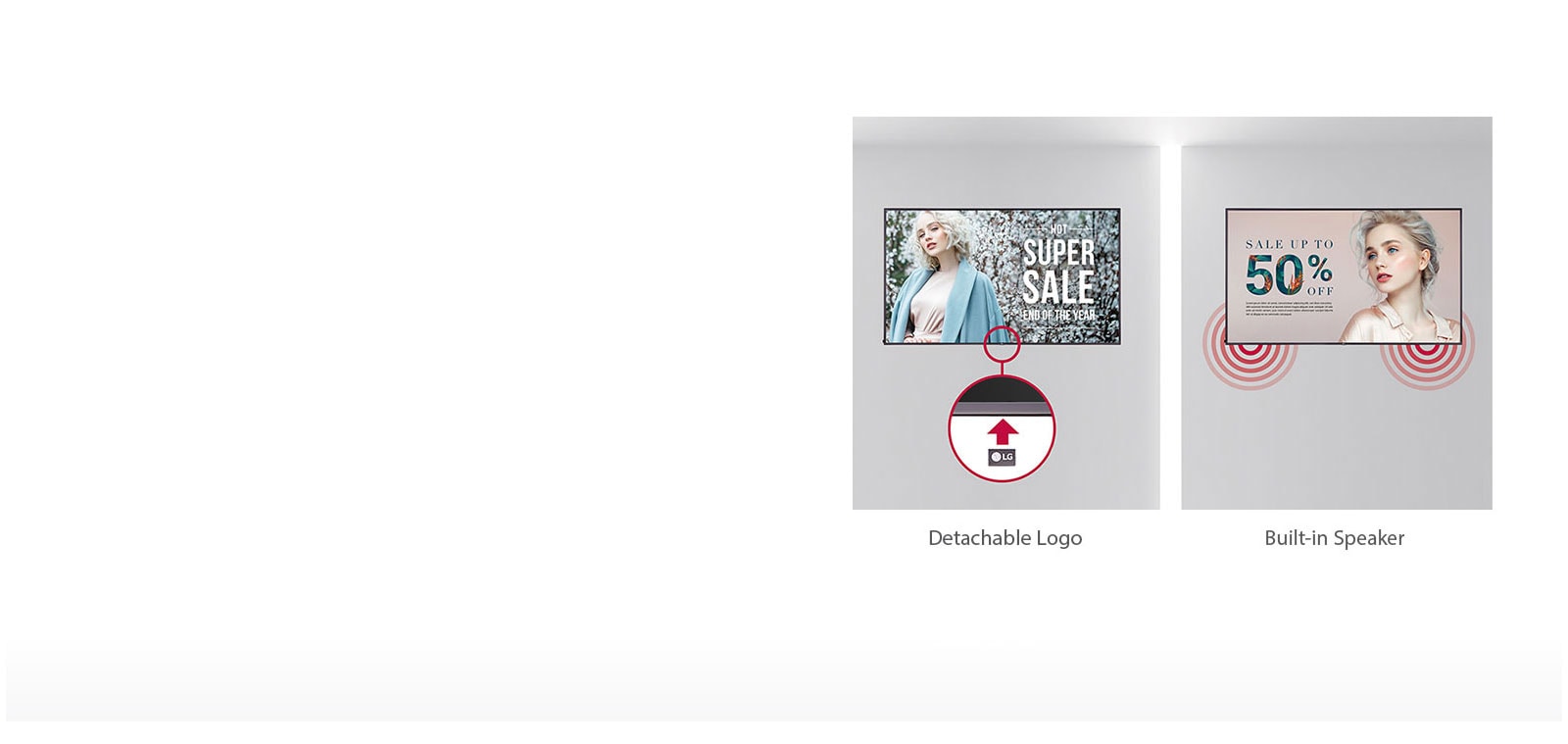 Detachable Logo & Built-in Speaker<br>1