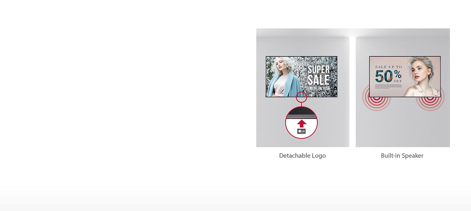 Detachable Logo & Built-in Speaker<br>1