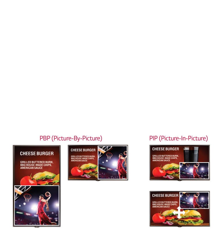 PBP(Picture-By-Picture) / PIP(Picture-In-Picture)2