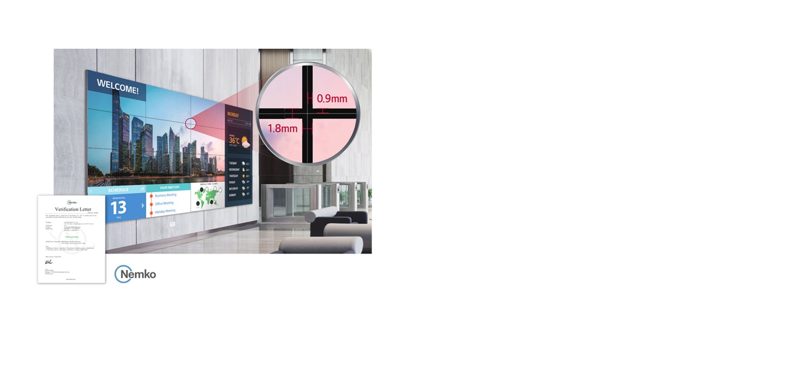 Seamless Large Screens with Extreme-Narrow Bezel