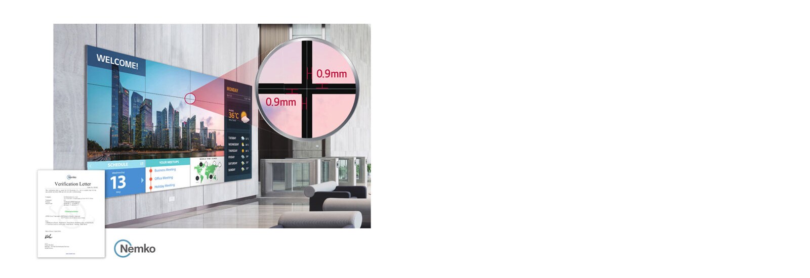 Seamless Large Screens with Extreme-Narrow Bezel 1