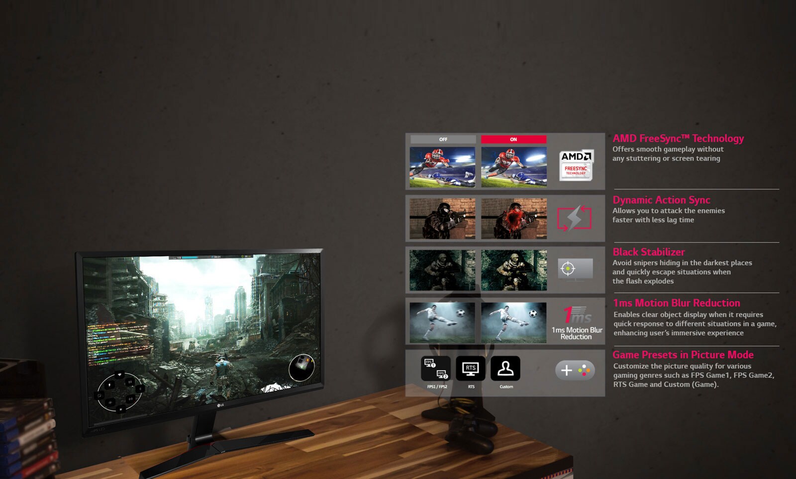 Ips Gaming Monitor 24mp59g P Lg Levant