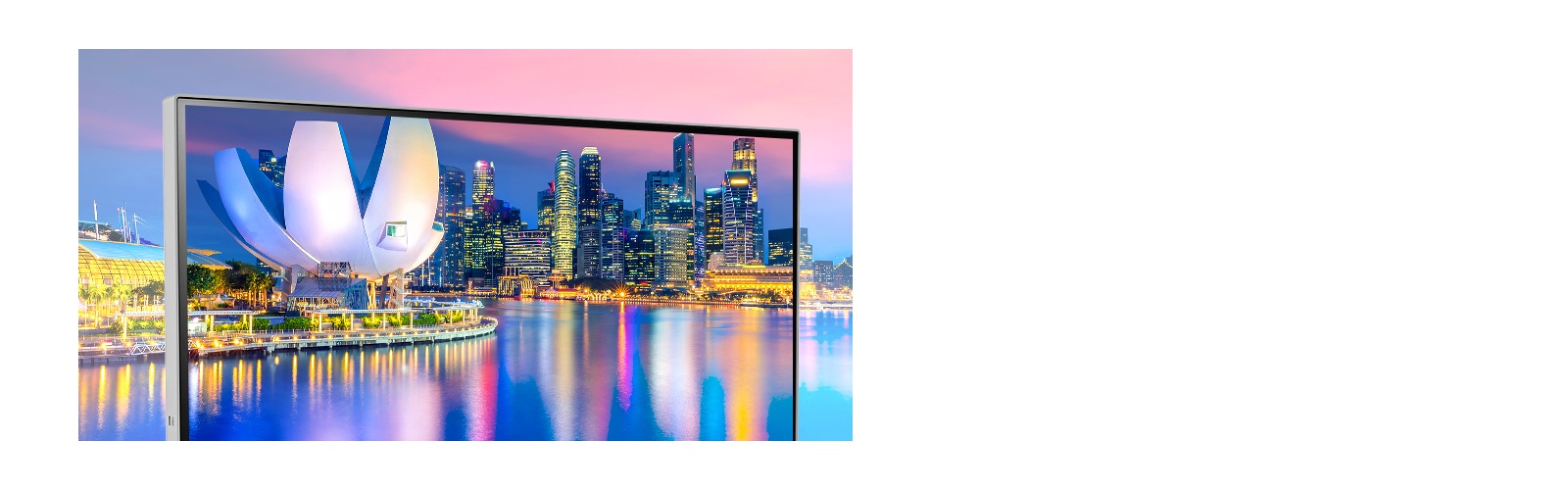 IPS with sRGB 99% (Typ.) : True Colors and Wide View.