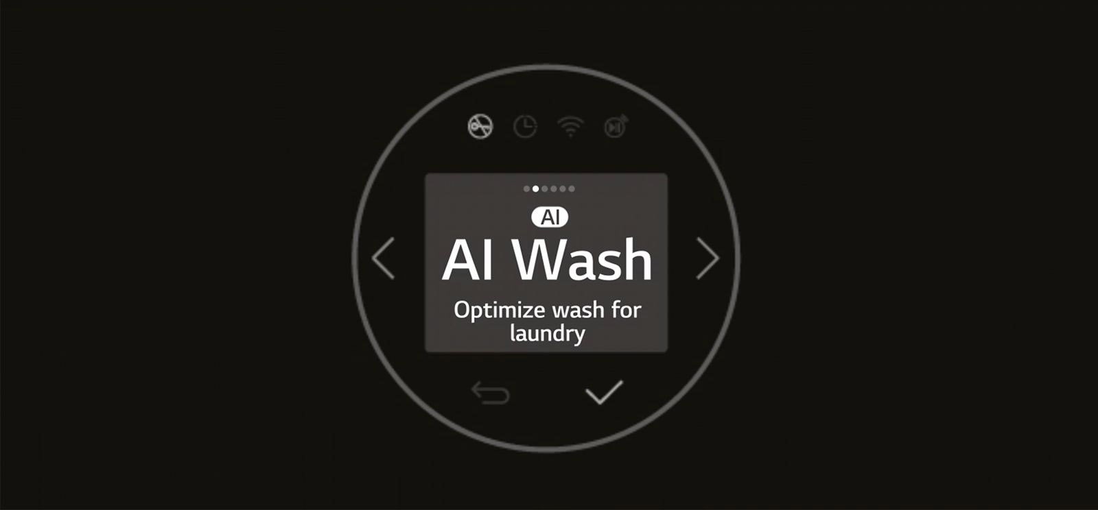 Video on the washing machine panel
