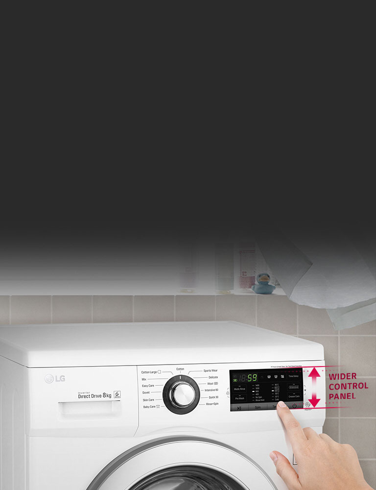 LG Front Load Washer 7kg, Direct Drive Motor, 6 Motion, White | LG Levant