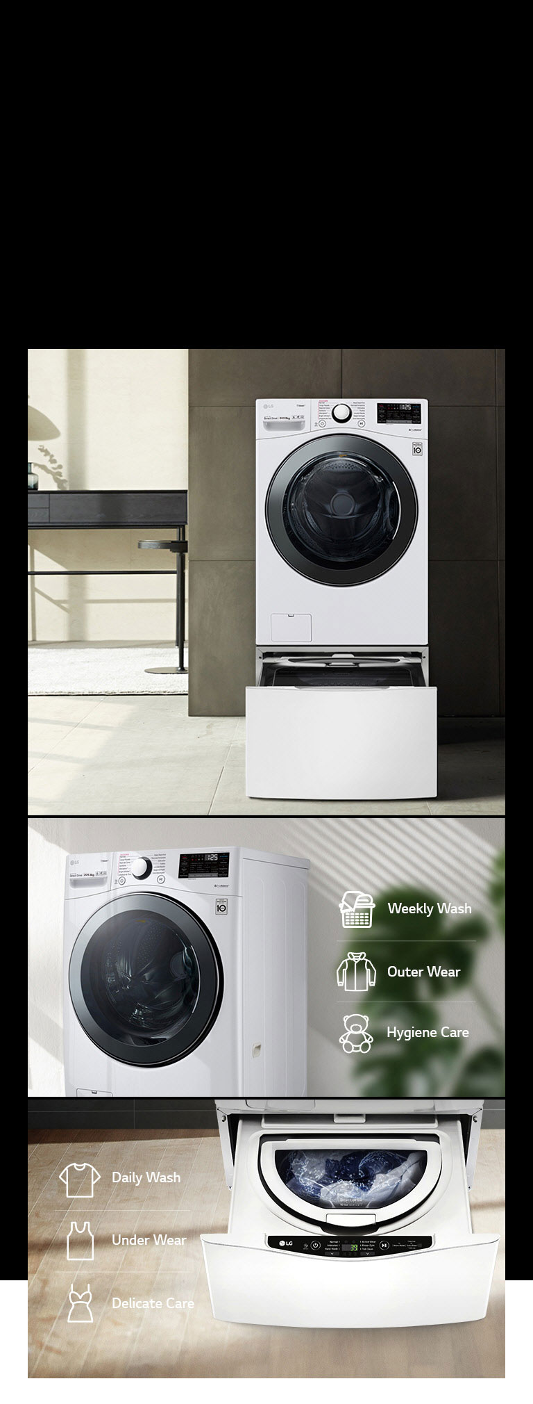 Washer & Dryer WDV2102WRV|20 to Kg | LG Levant