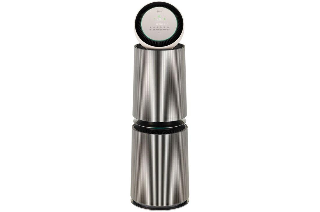 LG PuriCare™ 360 Air Purifier, Nature Beige, 360˚ Purification with Pet Care and Smart Sensor, Front, AS10GDBY0, thumbnail 2