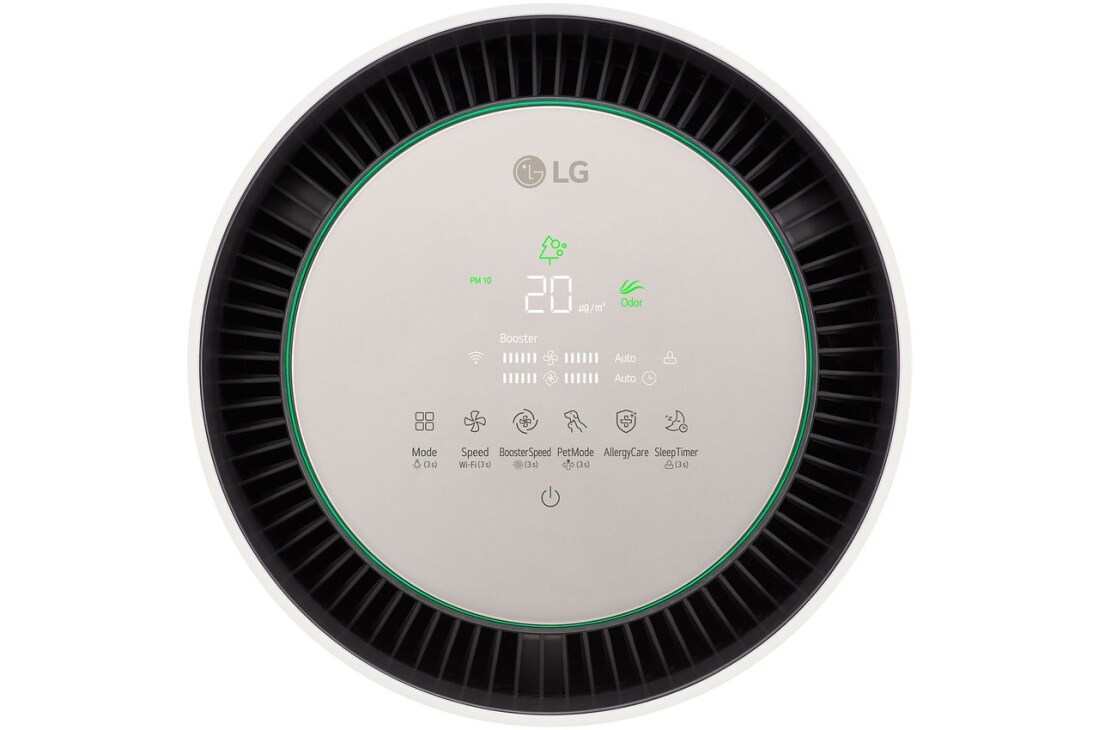 LG PuriCare™ 360 Air Purifier, Nature Beige, 360˚ Purification with Pet Care and Smart Sensor, Multi-Filtration System, AS10GDBY0, thumbnail 3