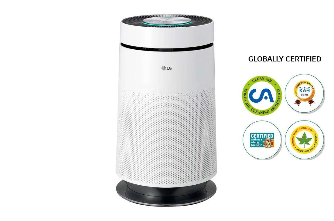 LG PuriCare 58 m² Zone de couverture, filtration en 6 étapes, capteur PM 1.0, Clean Booster, AS60GDWV0