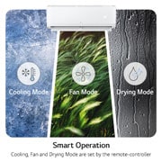 LG wall-mounted 1 Ton ON/OFF Air conditioner, Fast Cooling, Dual Sensing, Smart Operation, Anti Corrosion Gold Fin™, Auto Restart, LED Indication, Smart Operation, LGC13T3, thumbnail 11