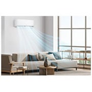 LG wall-mounted 1 Ton ON/OFF Air conditioner, Fast Cooling, Dual Sensing, Smart Operation, Anti Corrosion Gold Fin™, Auto Restart, LED Indication, LifeStyle01, LGC13T3, thumbnail 13