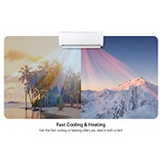 LG wall-mounted 1.5 Ton ON/OFF Air conditioner, Fast Cooling, Dual Sensing, Smart Operation, Anti Corrosion Gold Fin™, Auto Restart, LED Indication, LGC18T3, LGC18T3, thumbnail 8