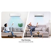 LG wall-mounted 1.5 Ton ON/OFF Air conditioner, Fast Cooling, Dual Sensing, Smart Operation, Anti Corrosion Gold Fin™, Auto Restart, LED Indication, LGC18T3, LGC18T3, thumbnail 10
