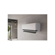 LG DUALCOOL AI 1.5 Ton Split Air Conditioner with Dual Inverter, Dual Vane, Soft Air , Ionizer , and Energy Saving&nbsp;, LG ai air conditioner with open vane displaying 18°C, AIR-19T4W, thumbnail 9