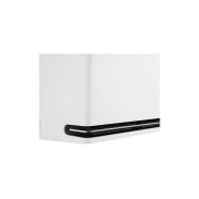 LG DUALCOOL AI 1.5 Ton Split Air Conditioner with Dual Inverter, Dual Vane, Soft Air , Ionizer , and Energy Saving&nbsp;, Close-up side view of LG ai air conditioner highlighting its vent details, AIR-19T4W, thumbnail 12