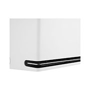 LG DUALCOOL AI 2 Ton Split Air Conditioner with Dual Inverter, Dual Vane, Soft Air , Ionizer , and Energy Saving&nbsp;, Close-up side view of LG ai air conditioner highlighting its vent details, AIR-26T4W, thumbnail 12