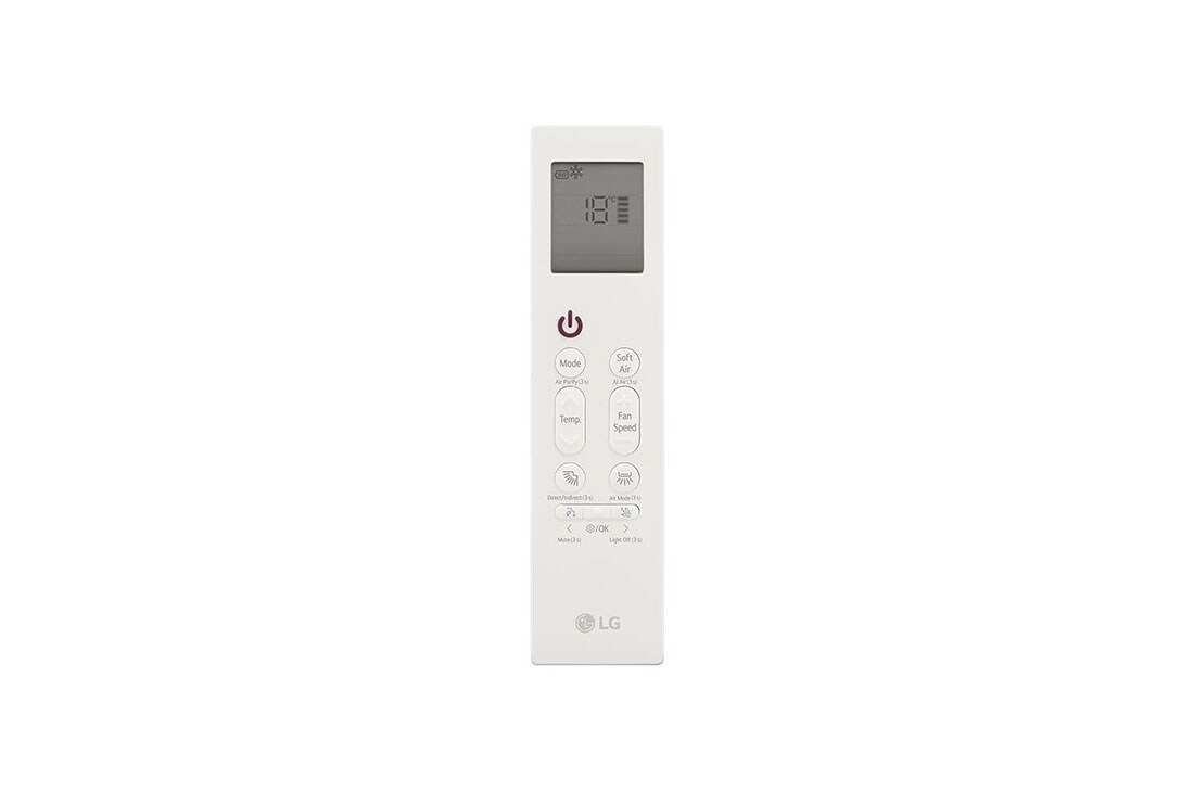 LG DUALCOOL AI 2 Ton Split Air Conditioner with Dual Inverter, Dual Vane, Soft Air , Ionizer , and Energy Saving&nbsp;, LG air conditioner remote control with display and buttons, AIR-26T4W, thumbnail 15