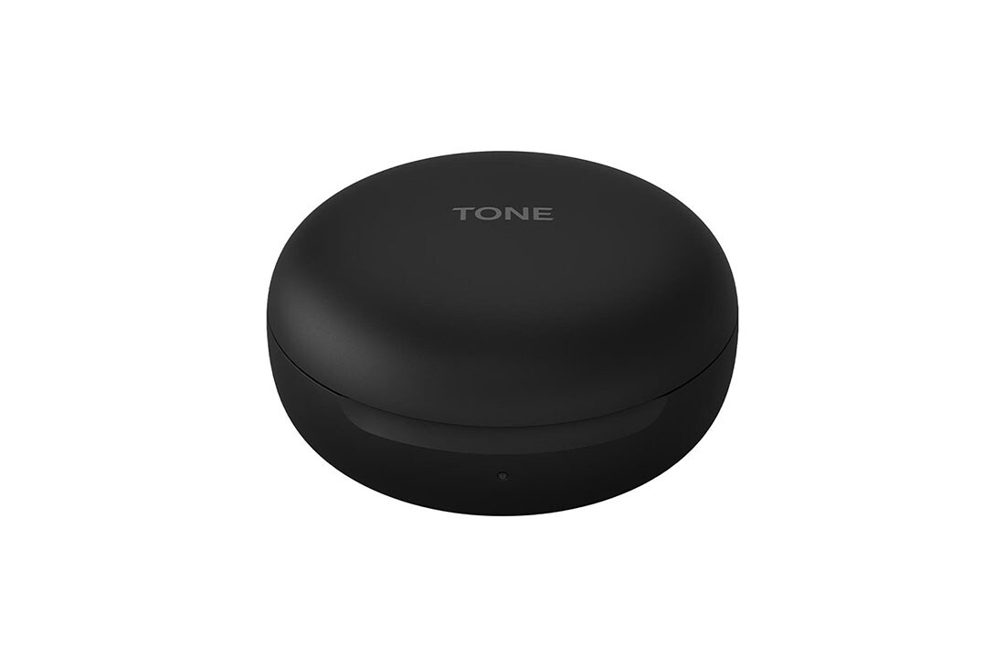 LG TONE Free HBS-FN6 Bluetooth Wireless Stereo Earbuds Black, A 45 degrees angle of a closed cradle, HBS-FN4, thumbnail 3