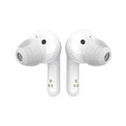 LG TONE Free HBS-FN4 Bluetooth® Wireless Stereo Earbuds with Meridian Audio (White), A front view of two earbuds' stems alligned next to each other, HBS-FN4, thumbnail 6