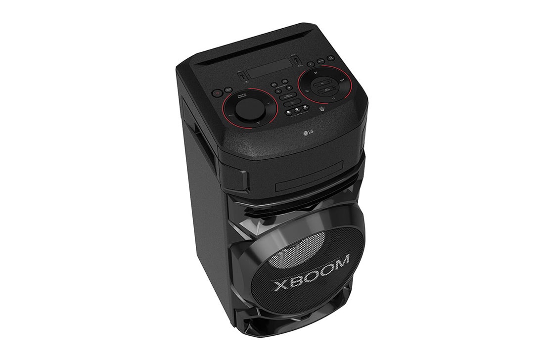 LG XBOOM ON5, DJ Audio System with Super Bass Boost, Party Strobe & DJ App, top and left 30 degree side view, ON5, thumbnail 10