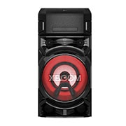 LG XBOOM ON5, DJ Audio System with Super Bass Boost, Party Strobe & DJ App, front view with red lighting, ON5, thumbnail 1