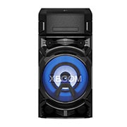 LG XBOOM ON5, DJ Audio System with Super Bass Boost, Party Strobe & DJ App, front view with blue lighting, ON5, thumbnail 2