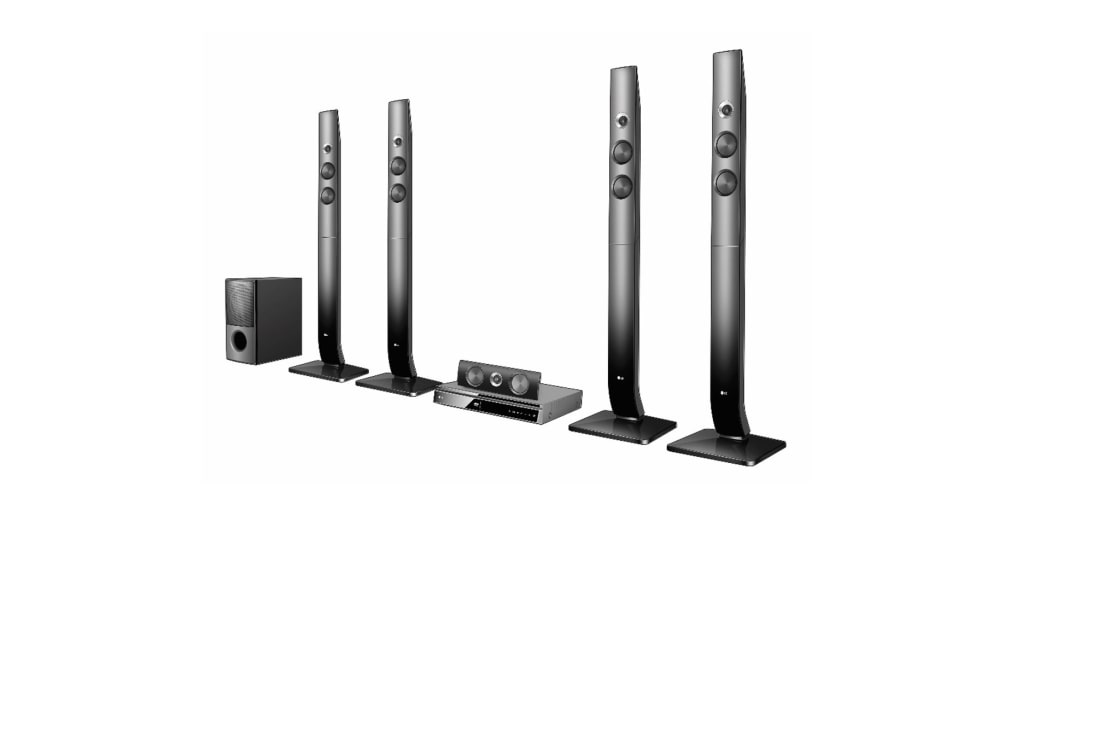 LG Powerful Sound 1,000W, 5.1CH Surround system. 1080p Up-scaling, Bluetooth Music Streaming, LHD70C-Home_Theater, LHD70C