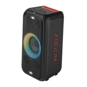 LG 2023 XBOOM XL5S Party Speaker with Bluetooth, Right side forward with all lighting on. It shows XBOOM logo., XL5S, thumbnail 2
