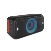LG 2023 XBOOM XL5S Party Speaker with Bluetooth, The speaker is lying on the floor. All lightings on., XL5S, thumbnail 6