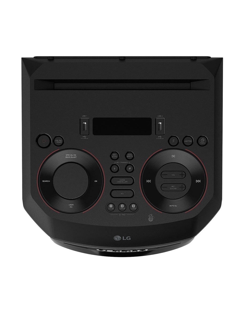 LG XBOOM RNC7, top view, RNC7