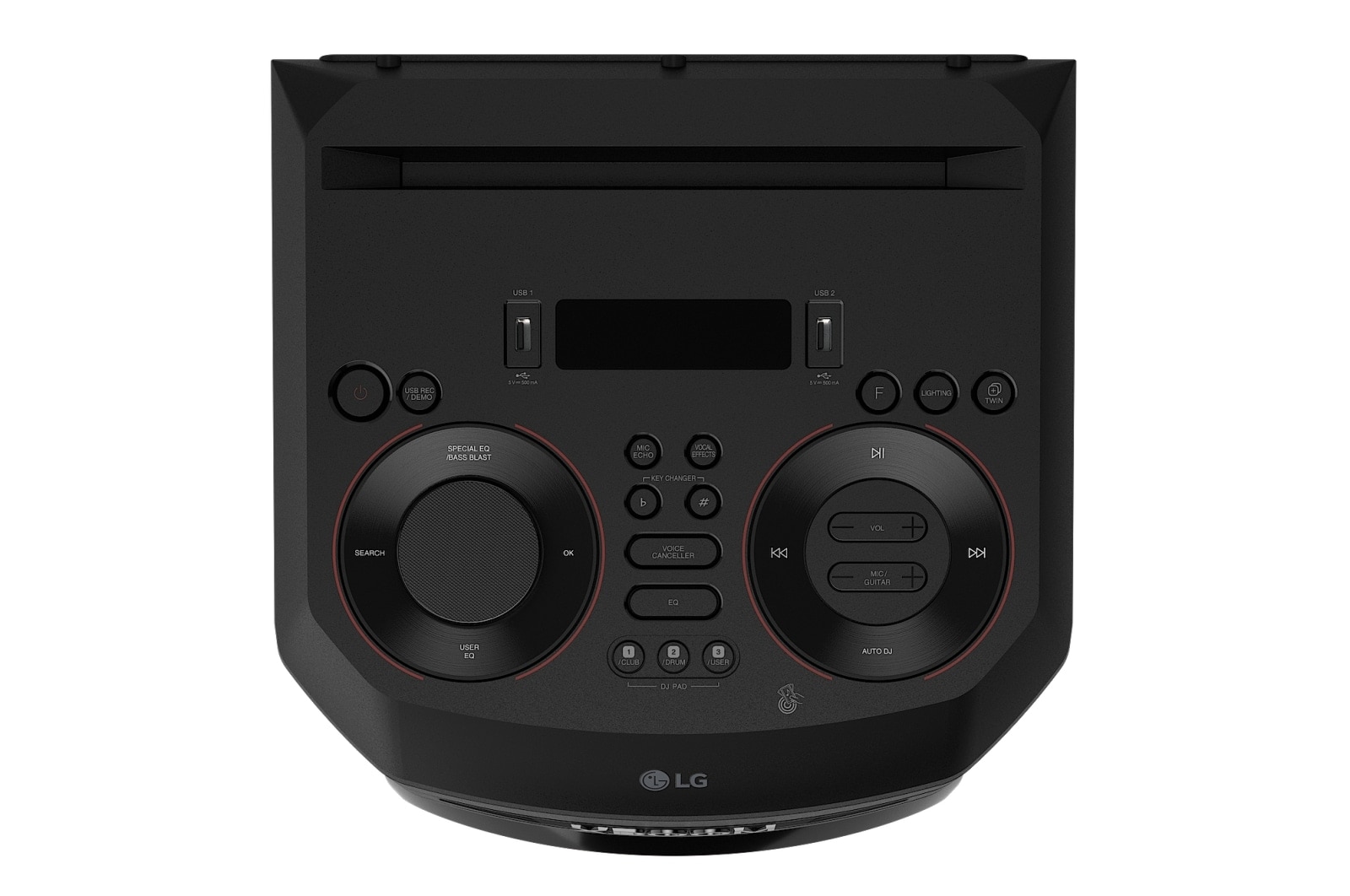 LG XBOOM RNC7, top view, RNC7