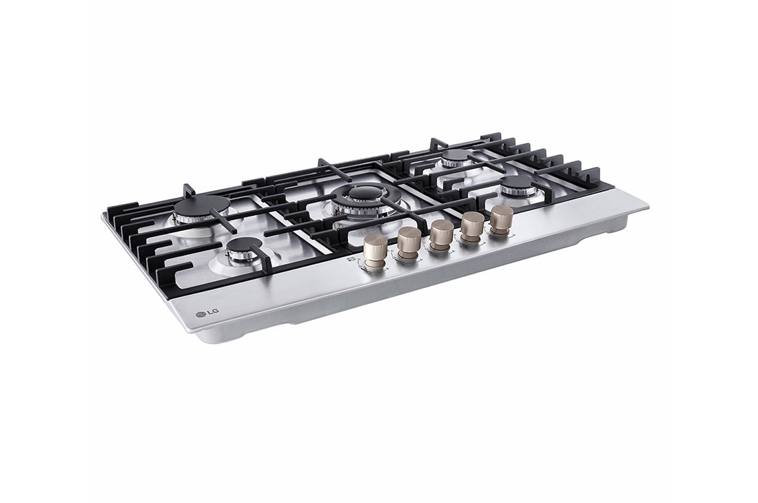 LG  LG Built-in 900mm Gas Cooktop ,5 Burners ,4.0kW cooking power Stainless Steel color , detail, CG5Z3626S, thumbnail 5