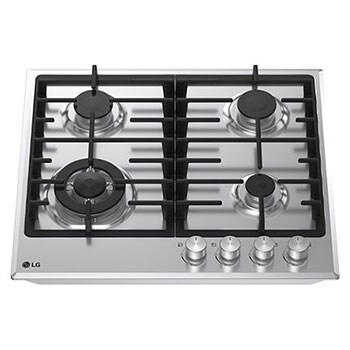 LG 60cm Built-In Gas Cooktop, 7.85kW Total Power with Cast Iron Wok Grids, LG cooktop top view, CG3D2414S, thumbnail 12