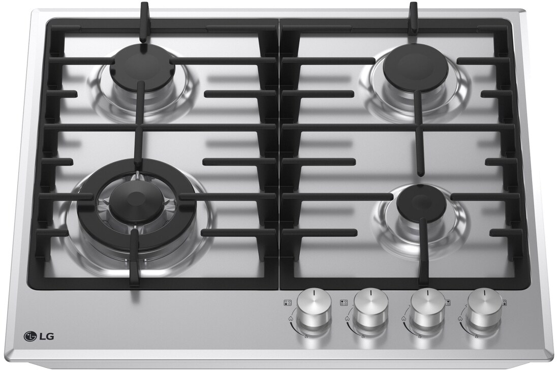 LG 60cm Built-In Gas Cooktop, 7.85kW Total Power with Cast Iron Wok Grids, LG cooktop top view, CG3D2414S, thumbnail 12