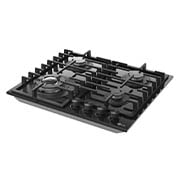 LG 60cm Built-In Gas Cooktop with Cast Iron Wok Grids and Black Tempered Glass , CG7D2414G, thumbnail 10