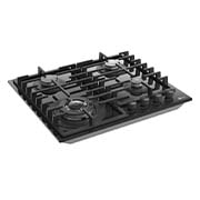 LG 60cm Built-In Gas Cooktop with Cast Iron Wok Grids and Black Tempered Glass , CG7D2414G, thumbnail 11
