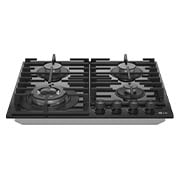 LG 60cm Built-In Gas Cooktop with Cast Iron Wok Grids and Black Tempered Glass , CG7D2414G, thumbnail 13