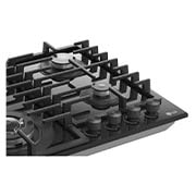 LG 60cm Built-In Gas Cooktop with Cast Iron Wok Grids and Black Tempered Glass , CG7D2414G, thumbnail 9