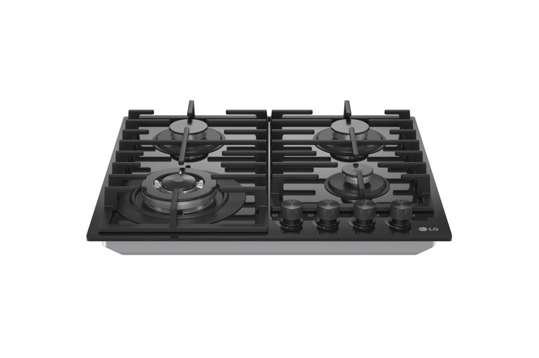 LG 60cm Built-In Gas Cooktop with Cast Iron Wok Grids and Black Tempered Glass , CG7D2414G, thumbnail 13